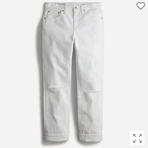 J. Crew Slouchy boyfriend jean in white